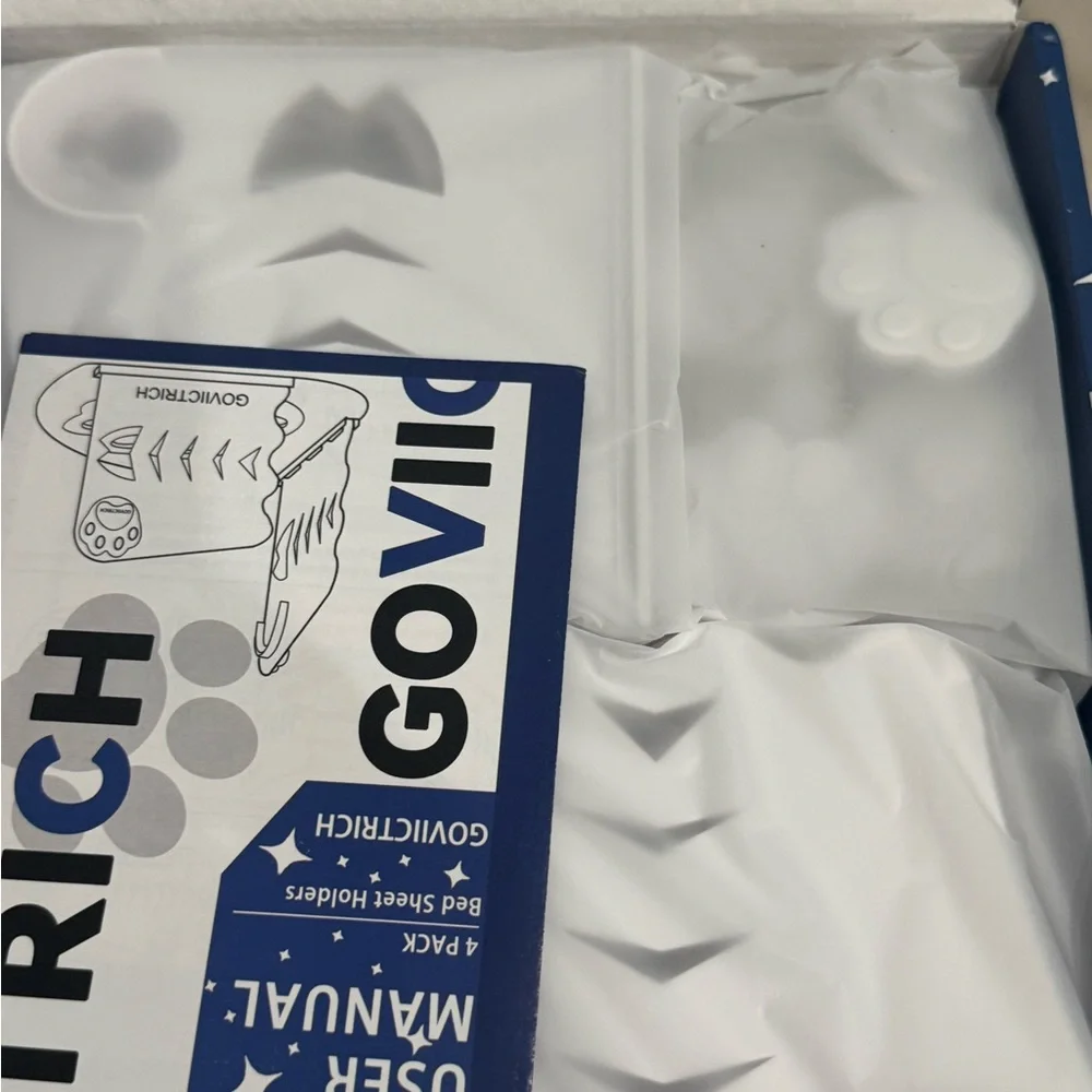 Blue Bed Sheet Holders
